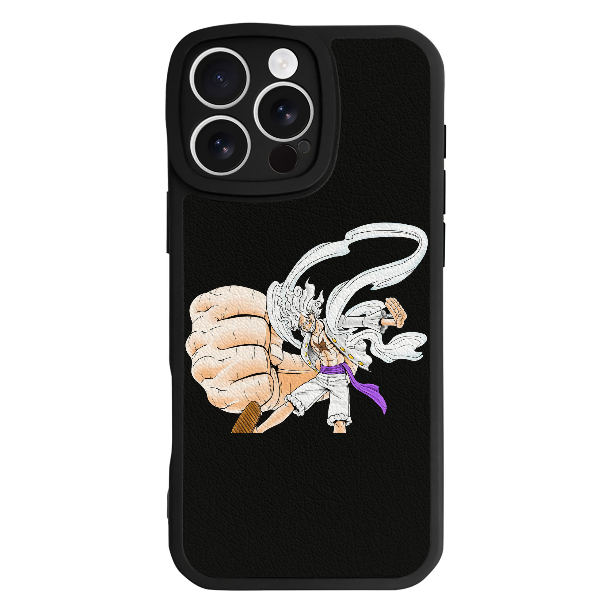 （画像用） ワンピース モンキー・D・ルフィ ONE PIECE Monkey D. Luffy 【iPhone 16シリーズ対応】シリコンスマホケース（レザー調） 材質：シリコン
